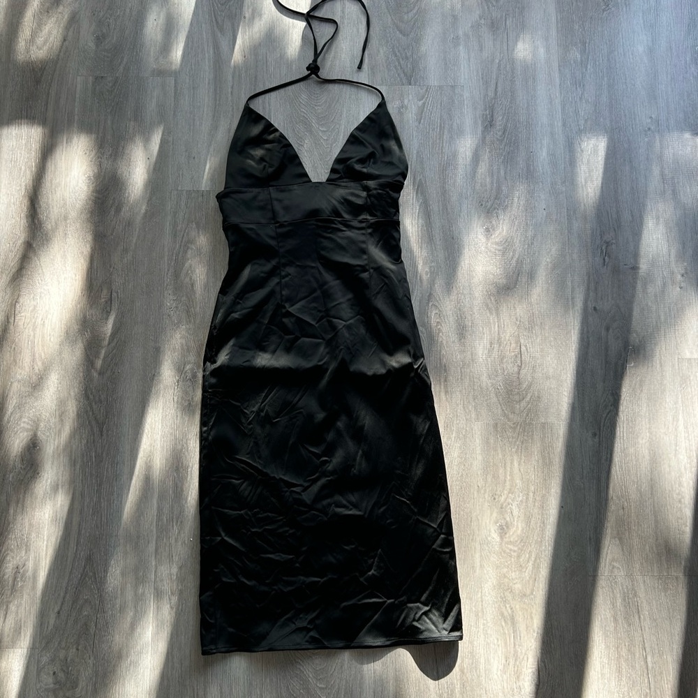 Wilfred Black Halter Dress
